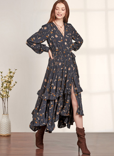 midi wrap dress